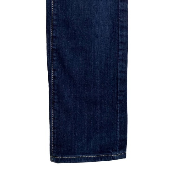 Fidelity Denim Rev Mid Rise Straight Leg Stretch Jeans Denim Dark Blue Wash 25 - Picture 8 of 15